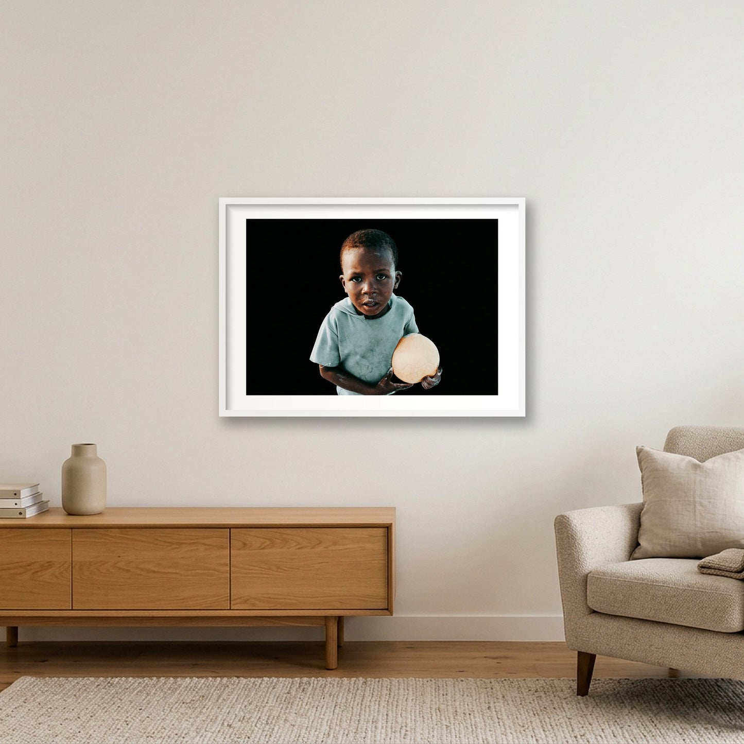 74 — 84×59cm, 33×23" White Frame