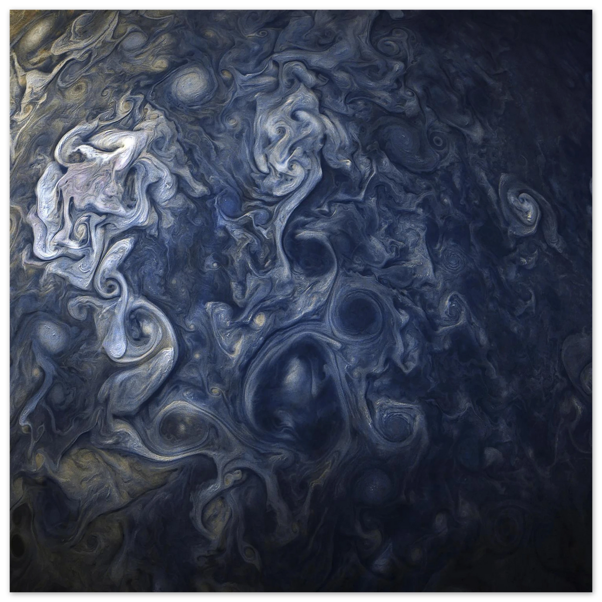 Cosmic Swirls Foam Board Print - Celestial Art for Modern Spaces