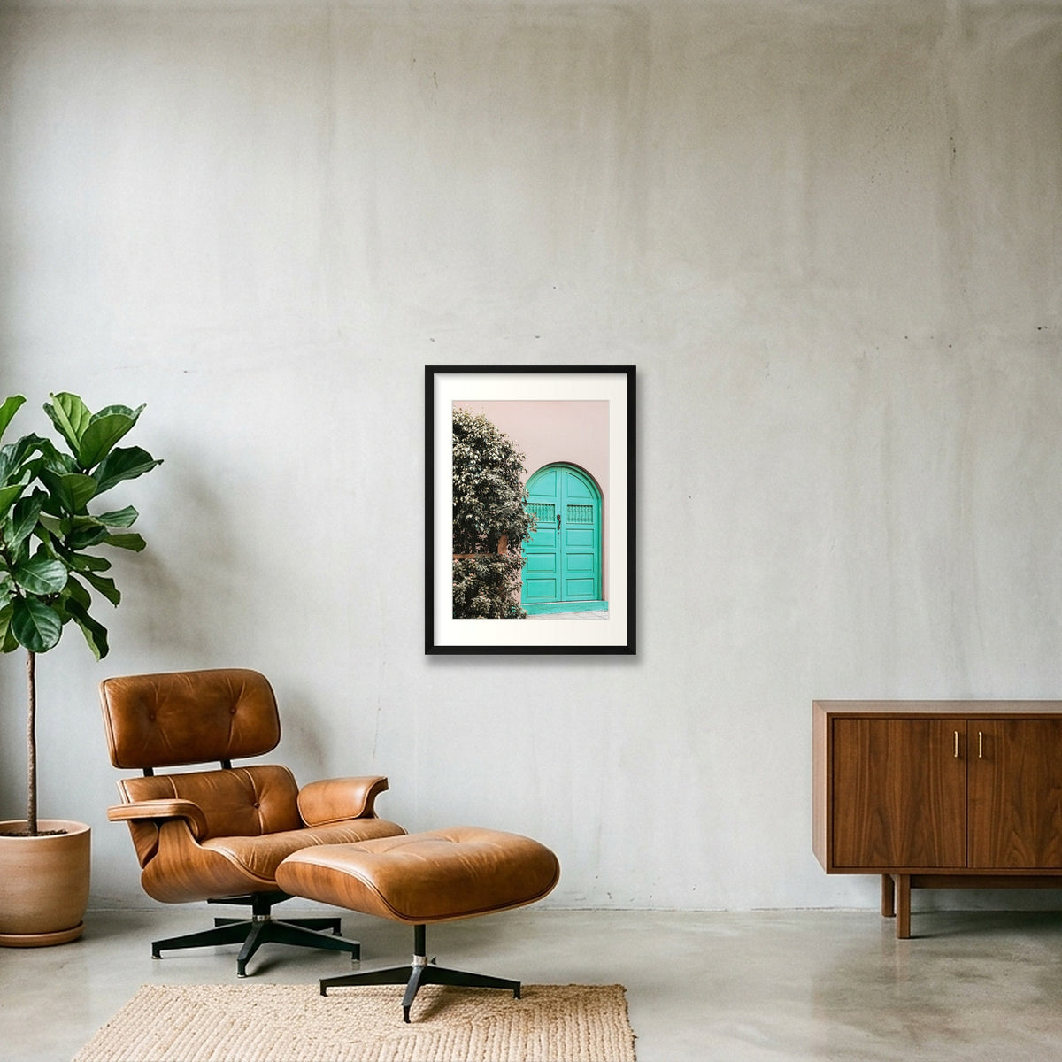 1343 — 42×59cm, 17×23" Black Frame