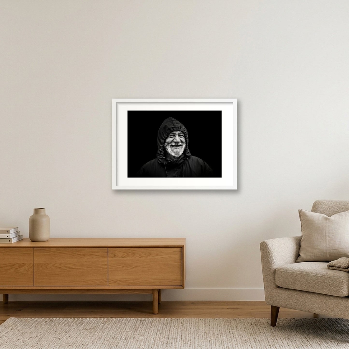 133  — 59×42cm, 23×17" White Frame