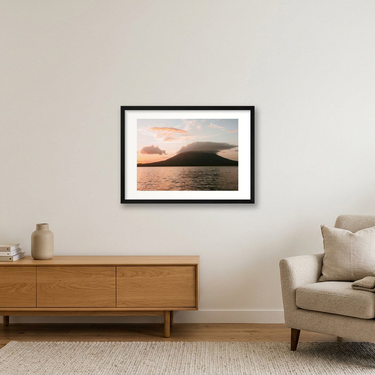 1283 — 59×42cm, 23×17" Black Frame