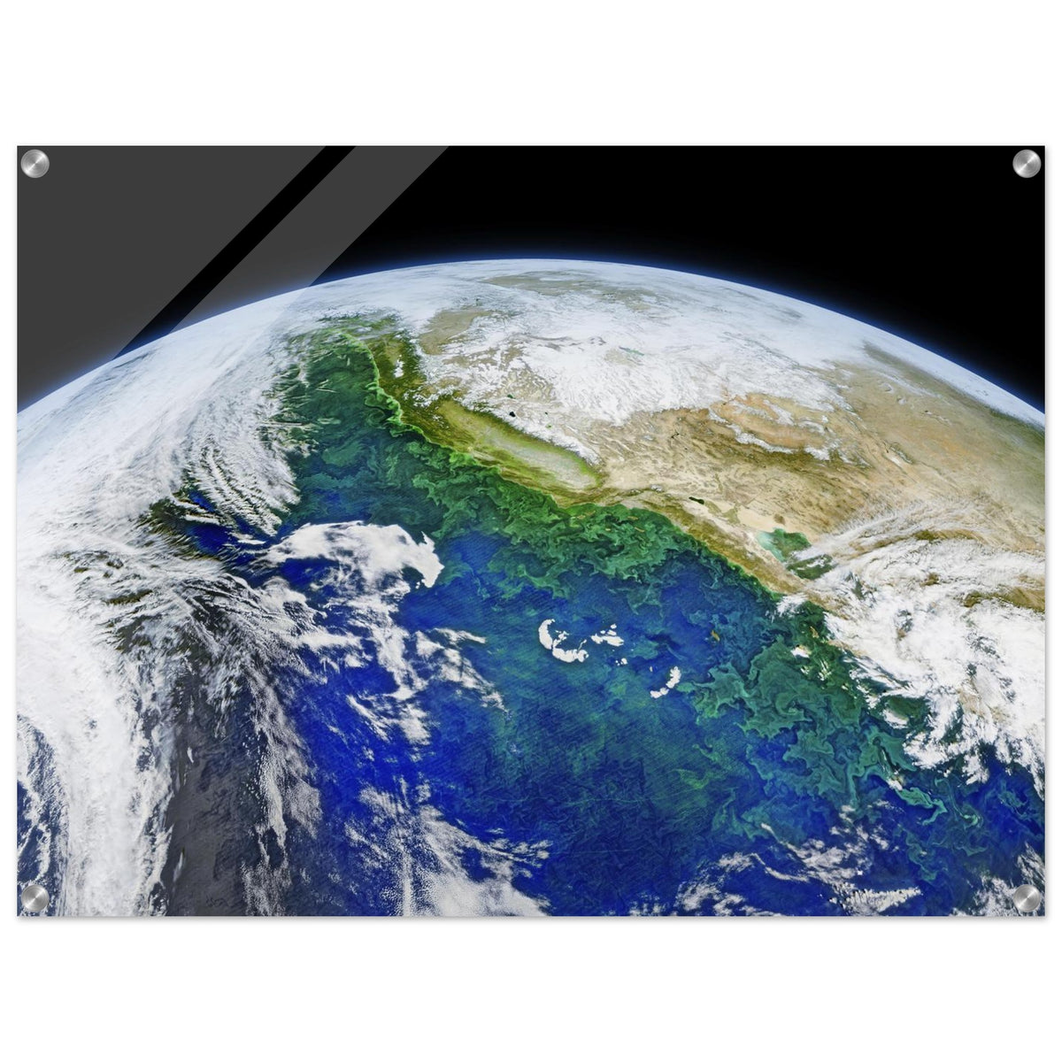 Earth From Space Wall Art Acrylic Print NASA Blue Planet Satellite Astronomy Decor #PD_91 product image
