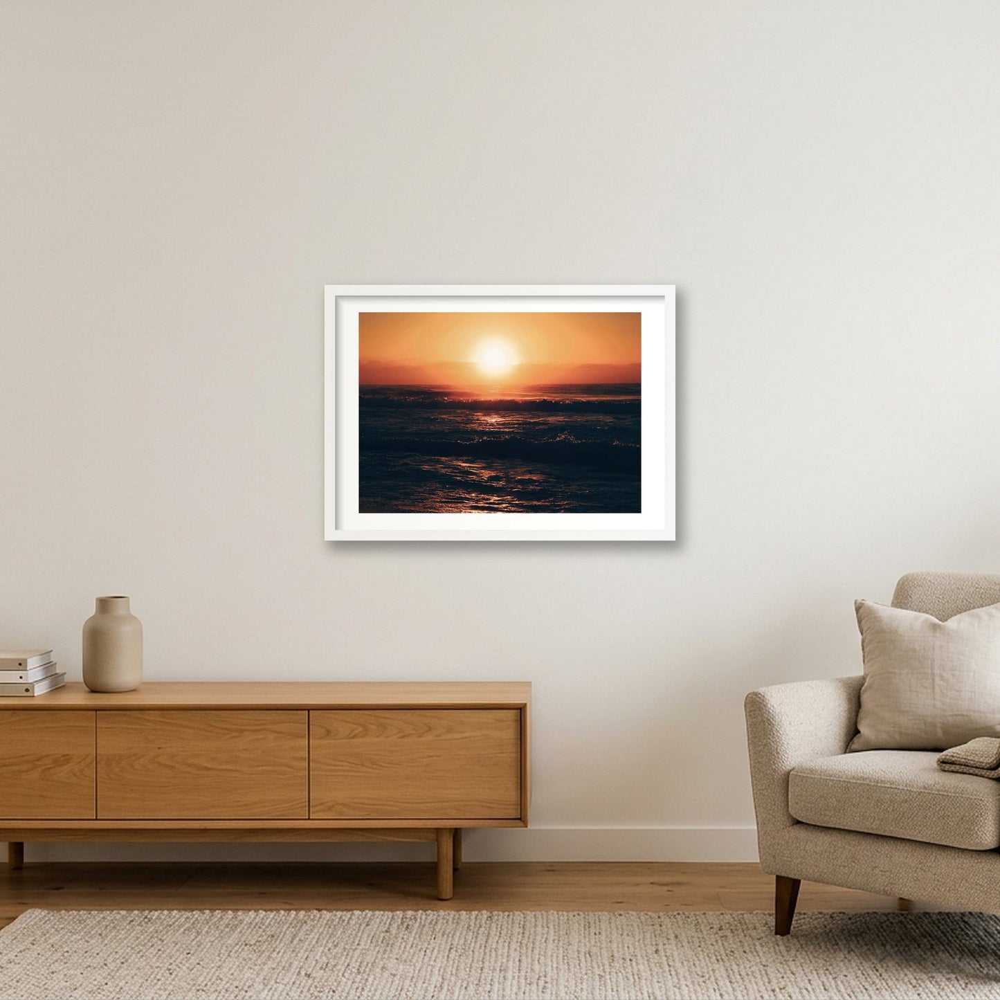 493 — 59×42cm, 23×17" White Frame