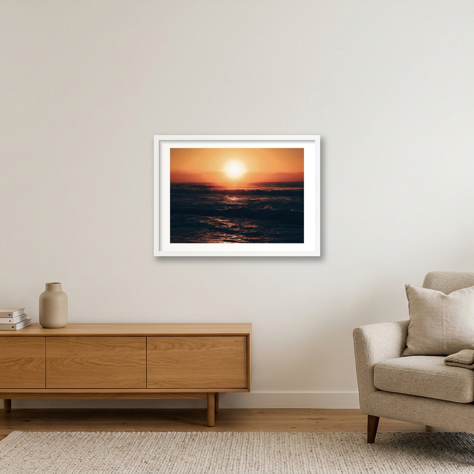 493 — 59×42cm, 23×17" White Frame