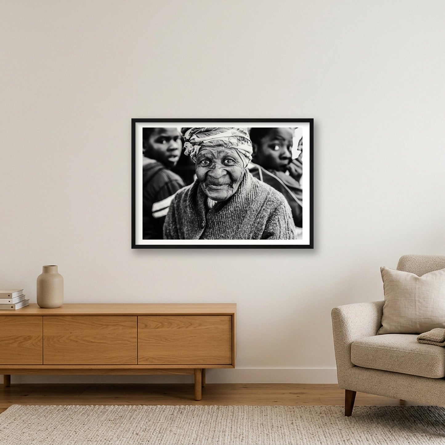 1854 — 84×59cm, 33×23" Black Frame