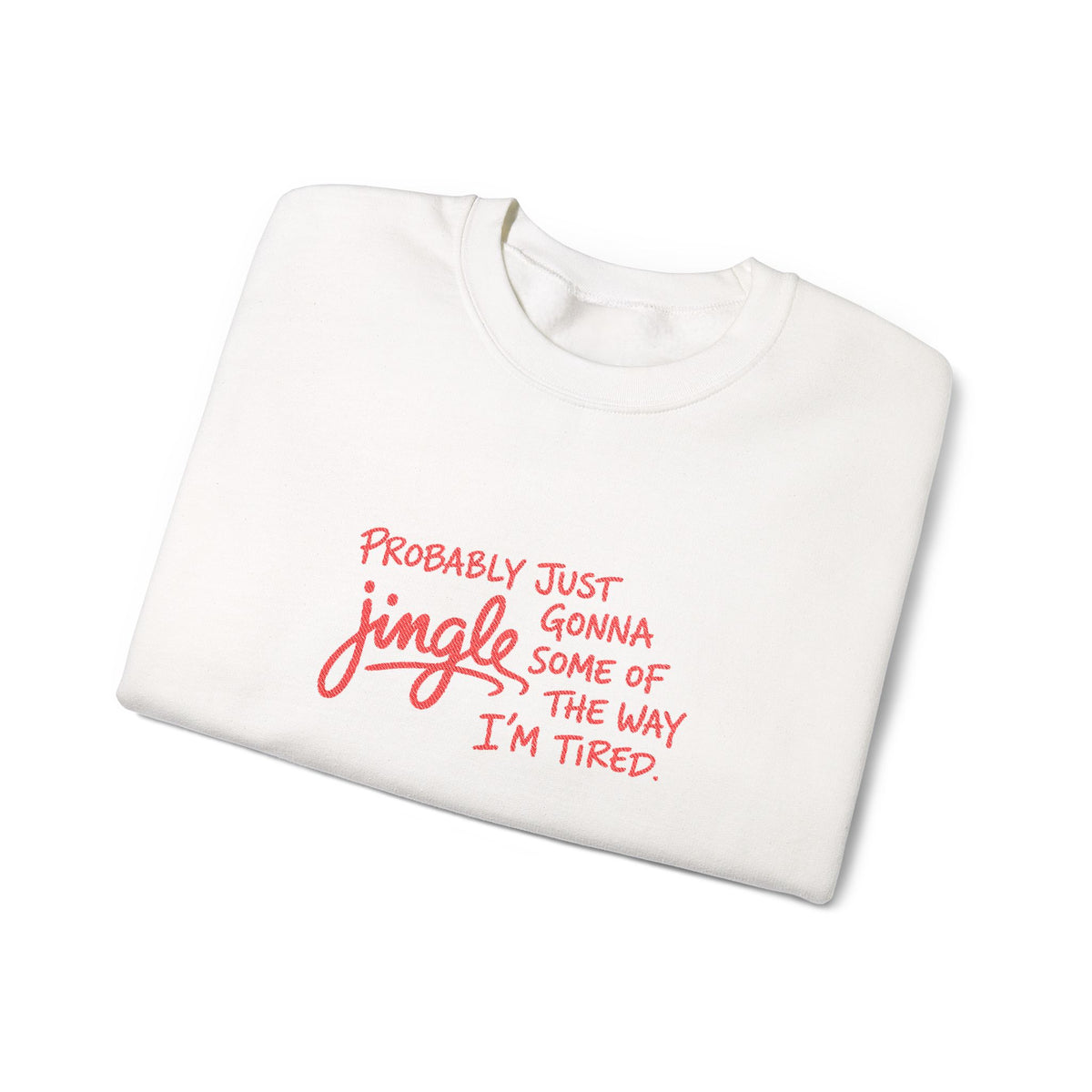 Funny Tired Christmas Sweatshirt Gift For Wife Holiday Crewneck Present For Sister Sarcastic Winter Pullover Cozy Seasonal Outfit Top Style
