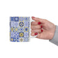 Mediterranean Tile Coffee Mug For Portugal Gift Mug Portuguese Ceramic Cup Italian Coastal Kitchen Gift For Host Blue Spanish Azulejo Mug