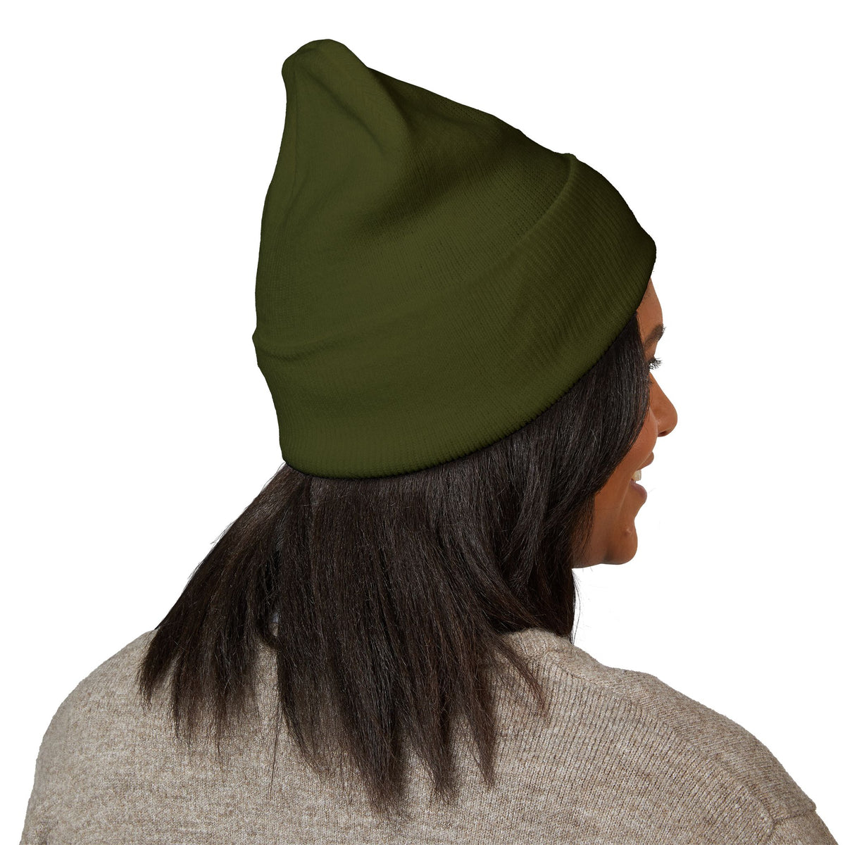Pine Tree Beanie Outdoorsy Winter Hat Cozy Knit Cap For Hiker Mountain Lover Headwear Camping Gift Cold Weather Accessory Nature Enthusiast