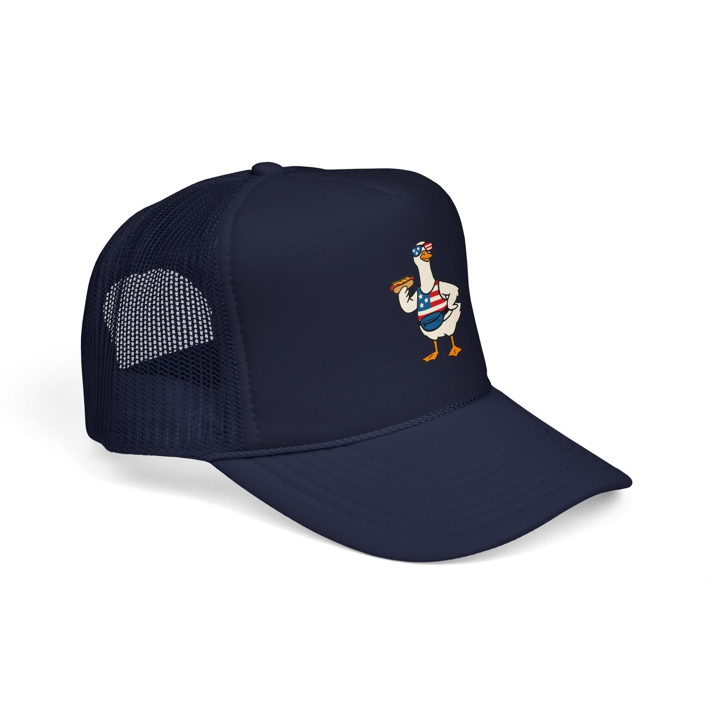 4th of July Silly Goose Trucker Hat Independence Day BBQ Gift For Goose Lover Cap Memorial Day Funny Americana Beach Festival Style USA Cap