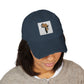 Distressed Dad Hat with Unique Embroidery, Casual Cap for Everyday Wear, Great Gift for Dads and Graduates, Trendy Accessories, [...]