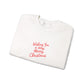 Very Merry Embroidered Sweatshirt Gift For Wife Christmas Crewneck Present For Girlfriend Handwritten Holiday Pullover Cozy Winter Top Style