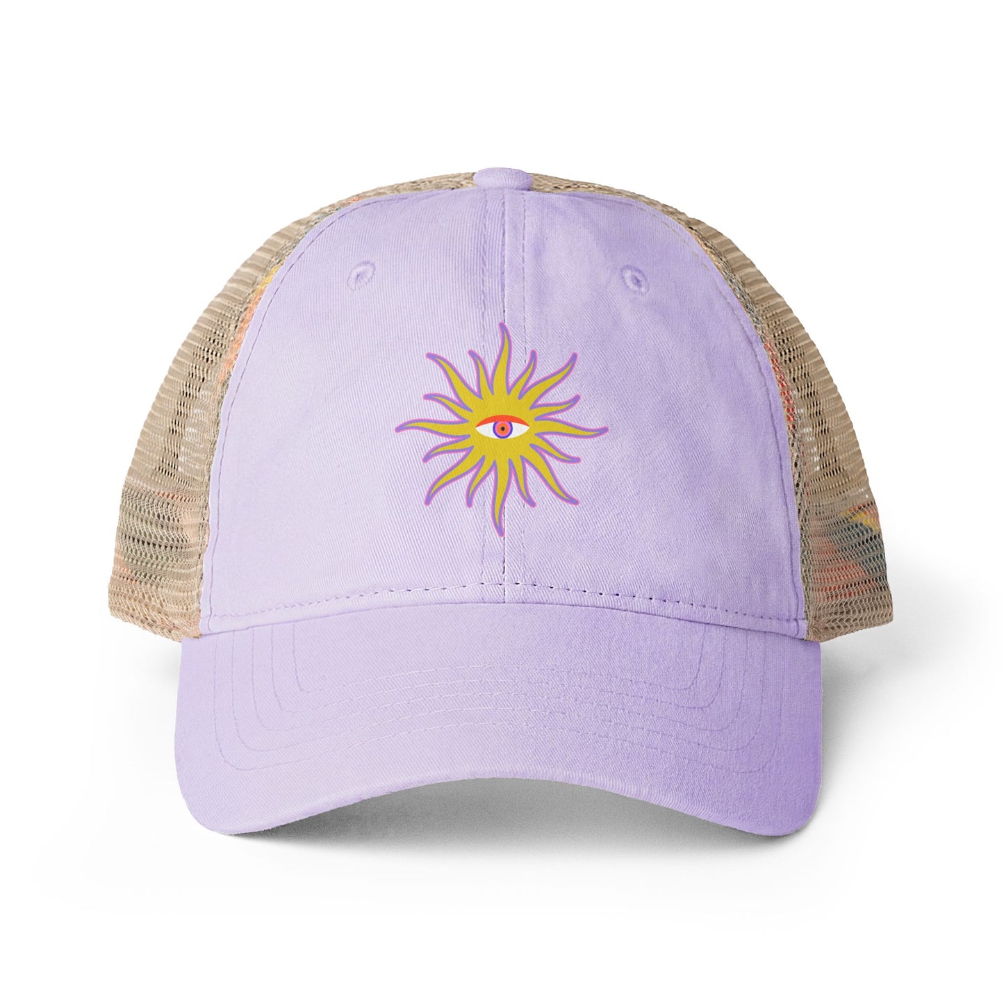 Purple Sun Hat For Summer Festival Outfit Cute Hat for Women Gift For Travel Outfit Cap Breathable Mesh Back Casual Hat Gift for Her