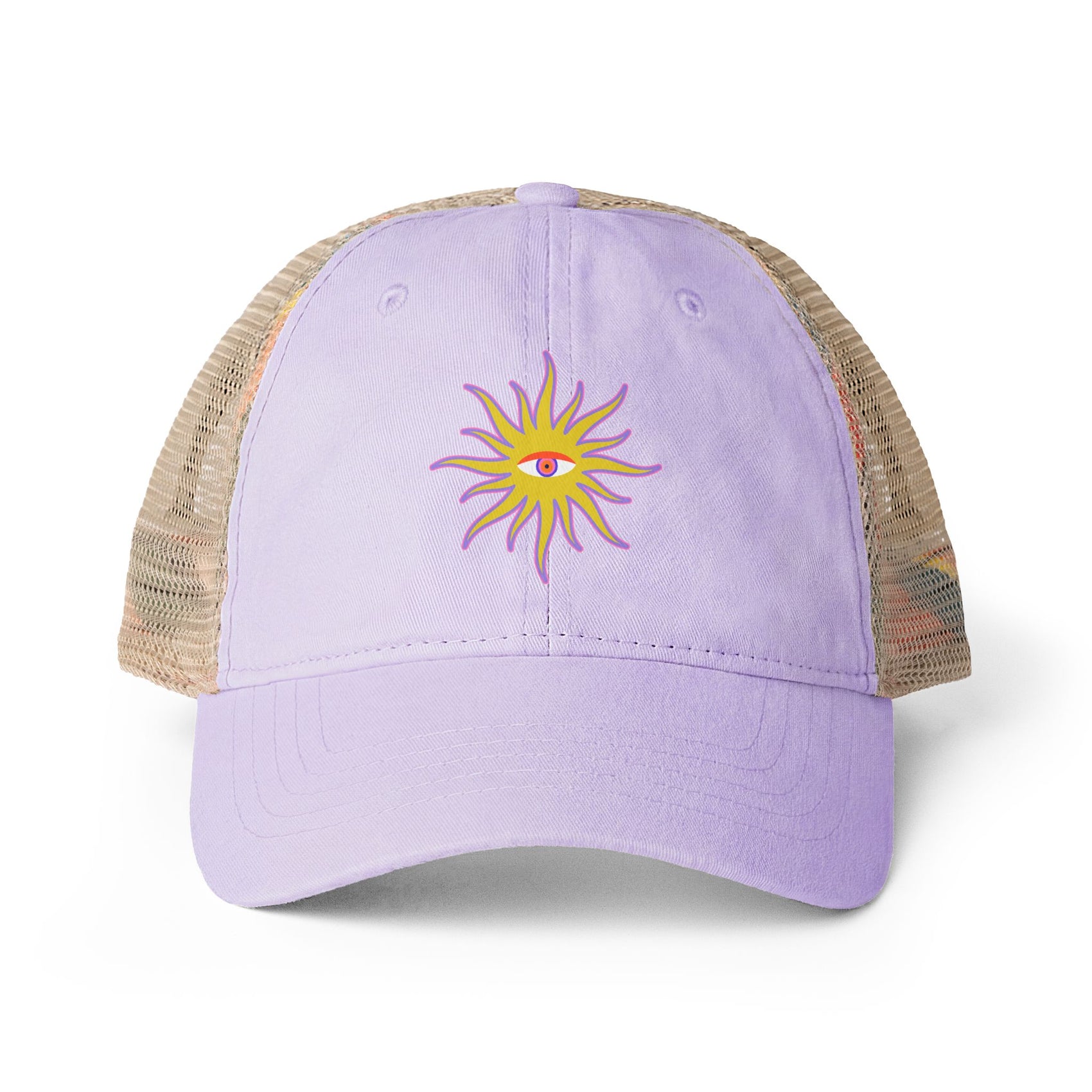 Purple Sun Hat For Summer Festival Outfit Cute Hat for Women Gift For Travel Outfit Cap Breathable Mesh Back Casual Hat Gift for Her
