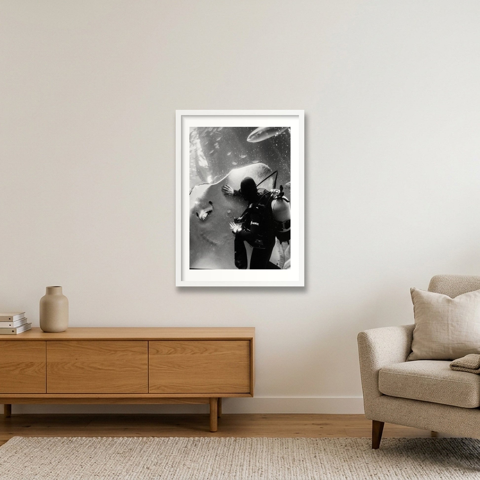 1861 — 42×59cm, 17×23" White Frame