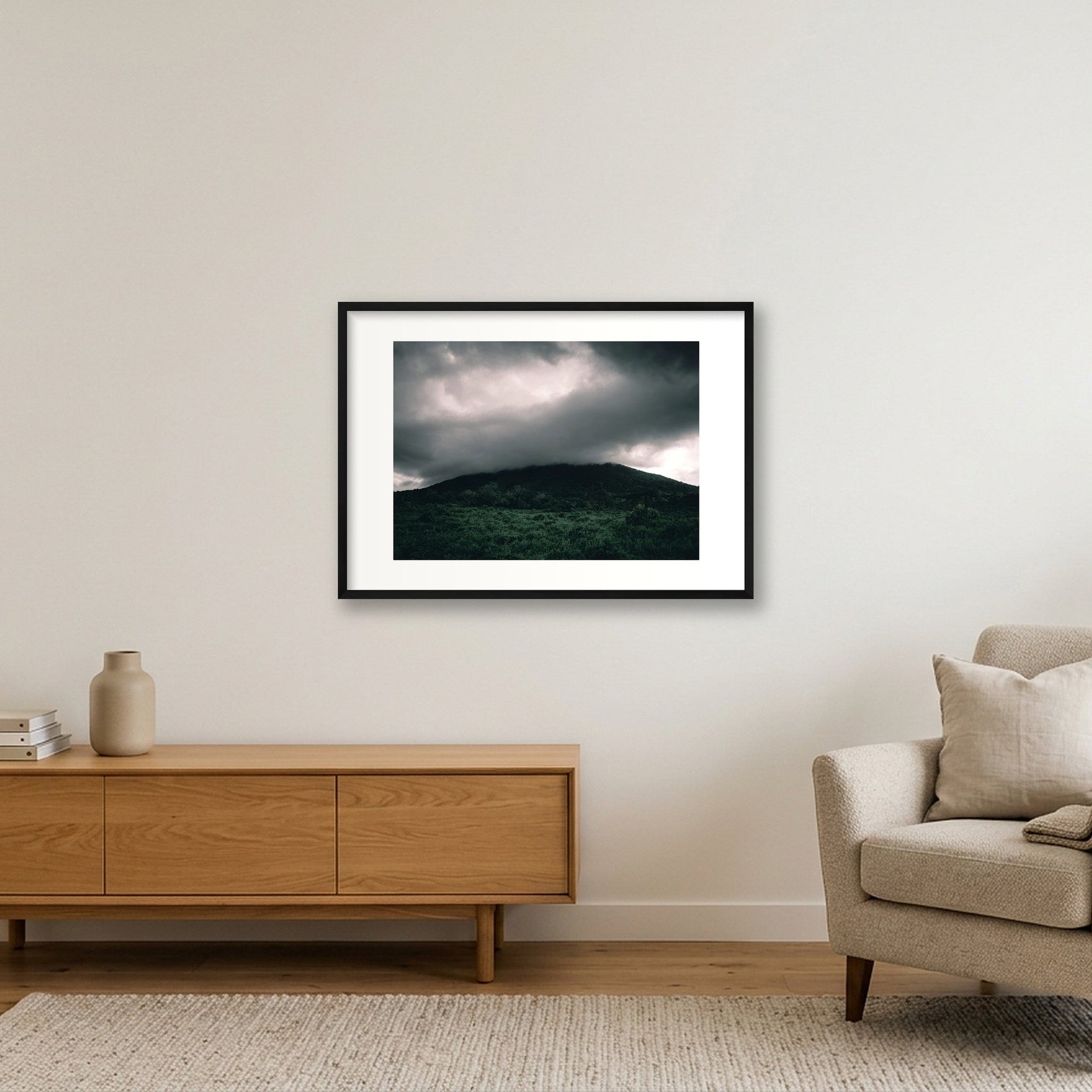 1395 — 84×59cm, 33×23" Black Frame