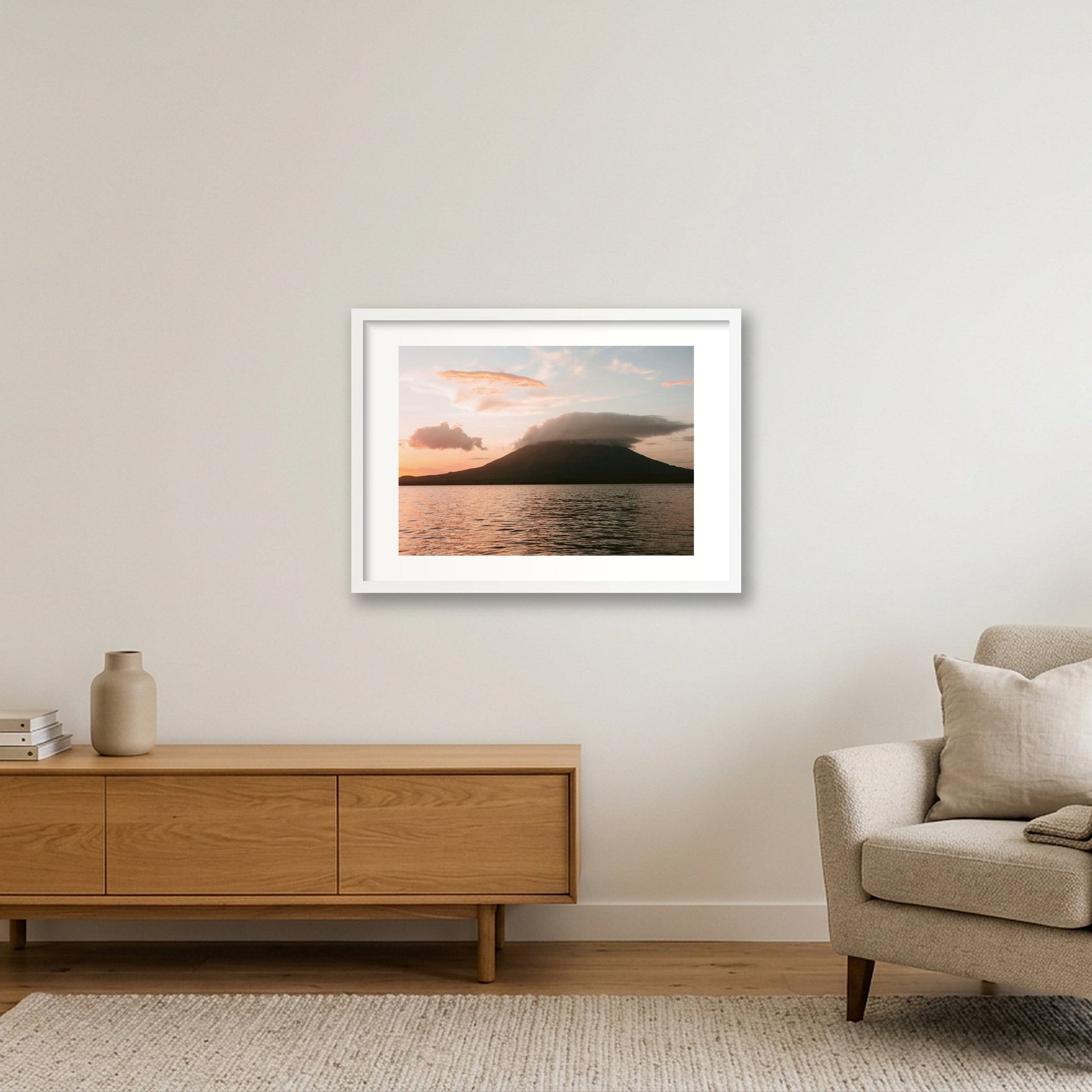 1283 — 59×42cm, 23×17" White Frame