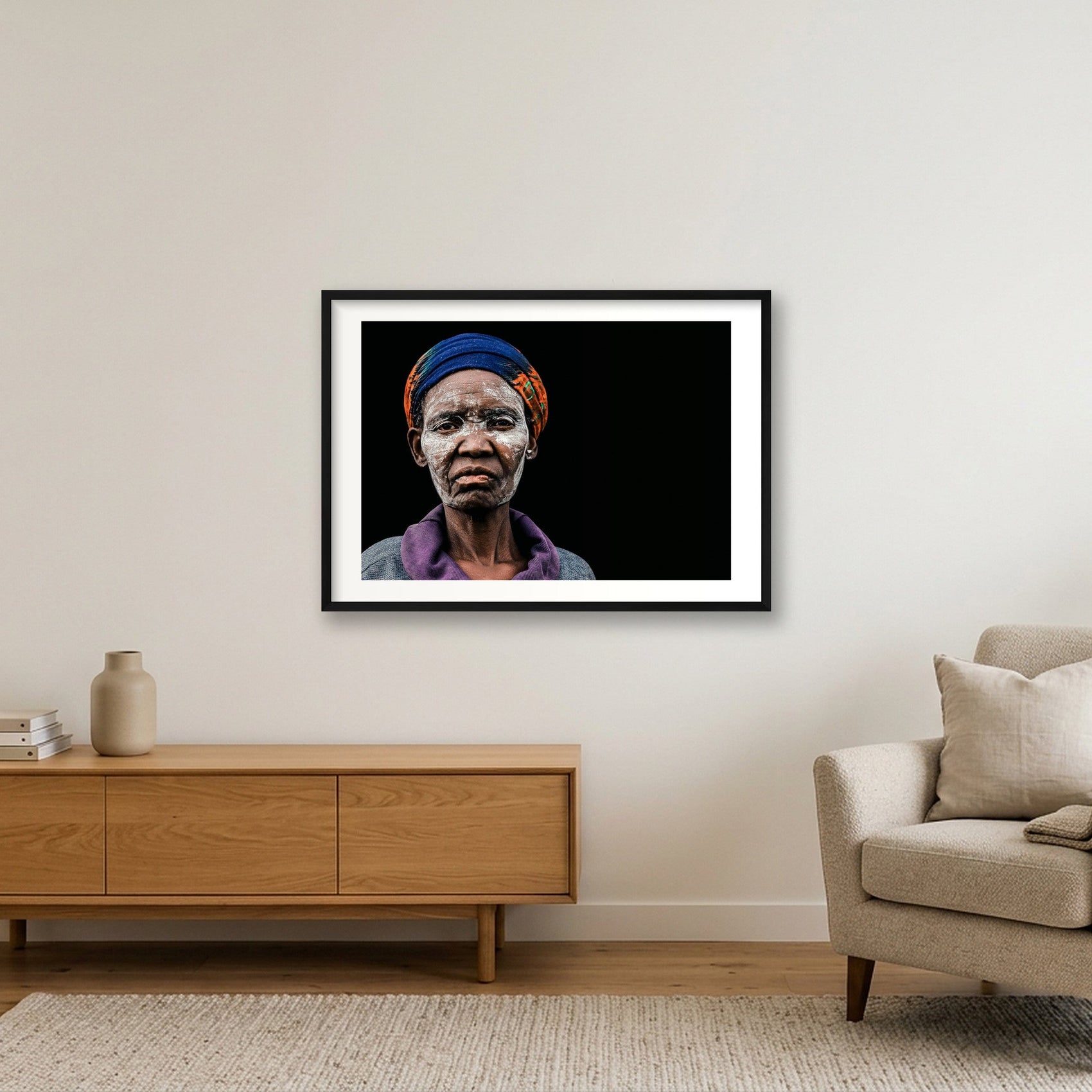 1900 — 84×59cm, 33×23" Black Frame