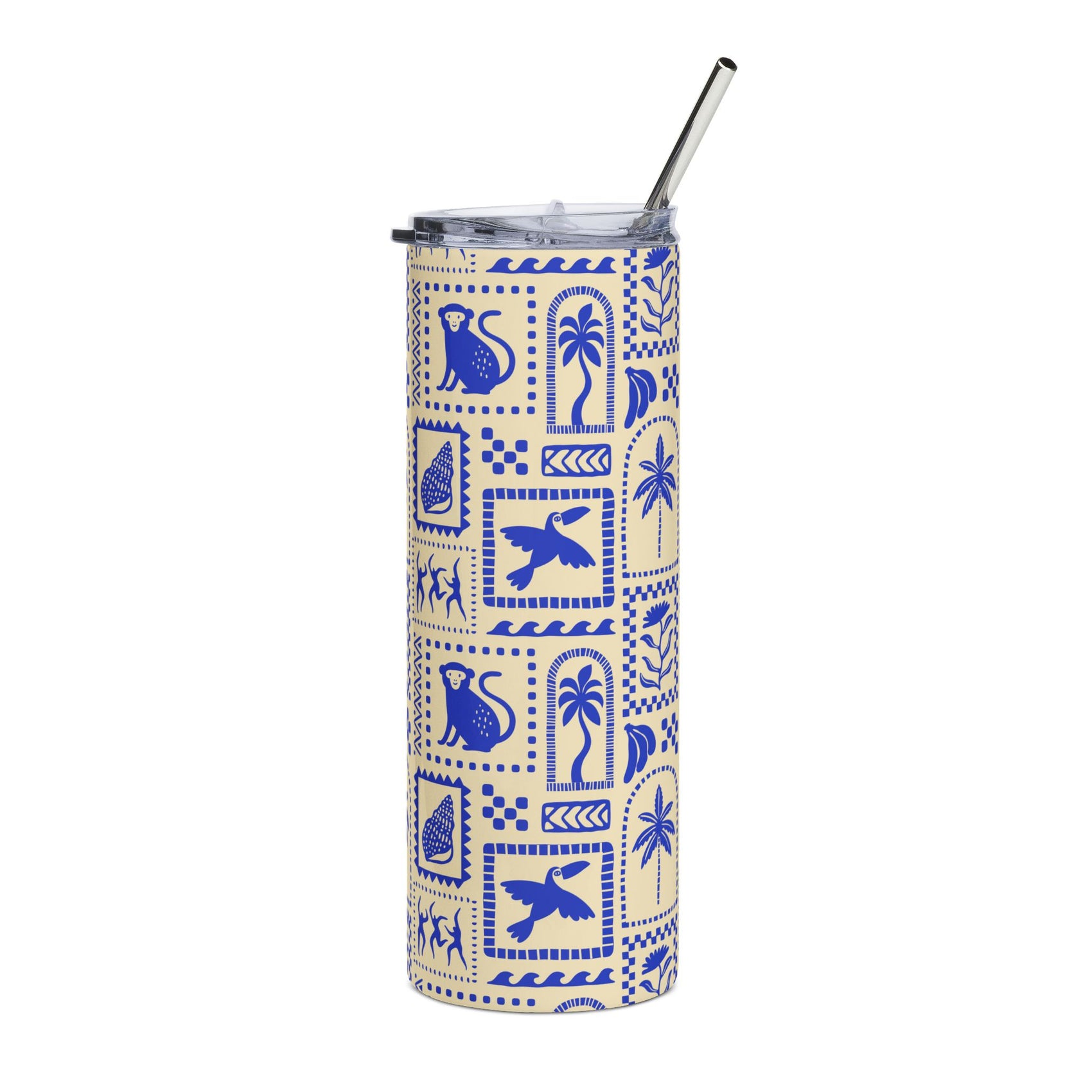 Tropical Travel Tumbler Vacation Gift Beach Lover Drinkware Resort Coffee Cup Island Adventure Poolside Cruise Hydration Companion