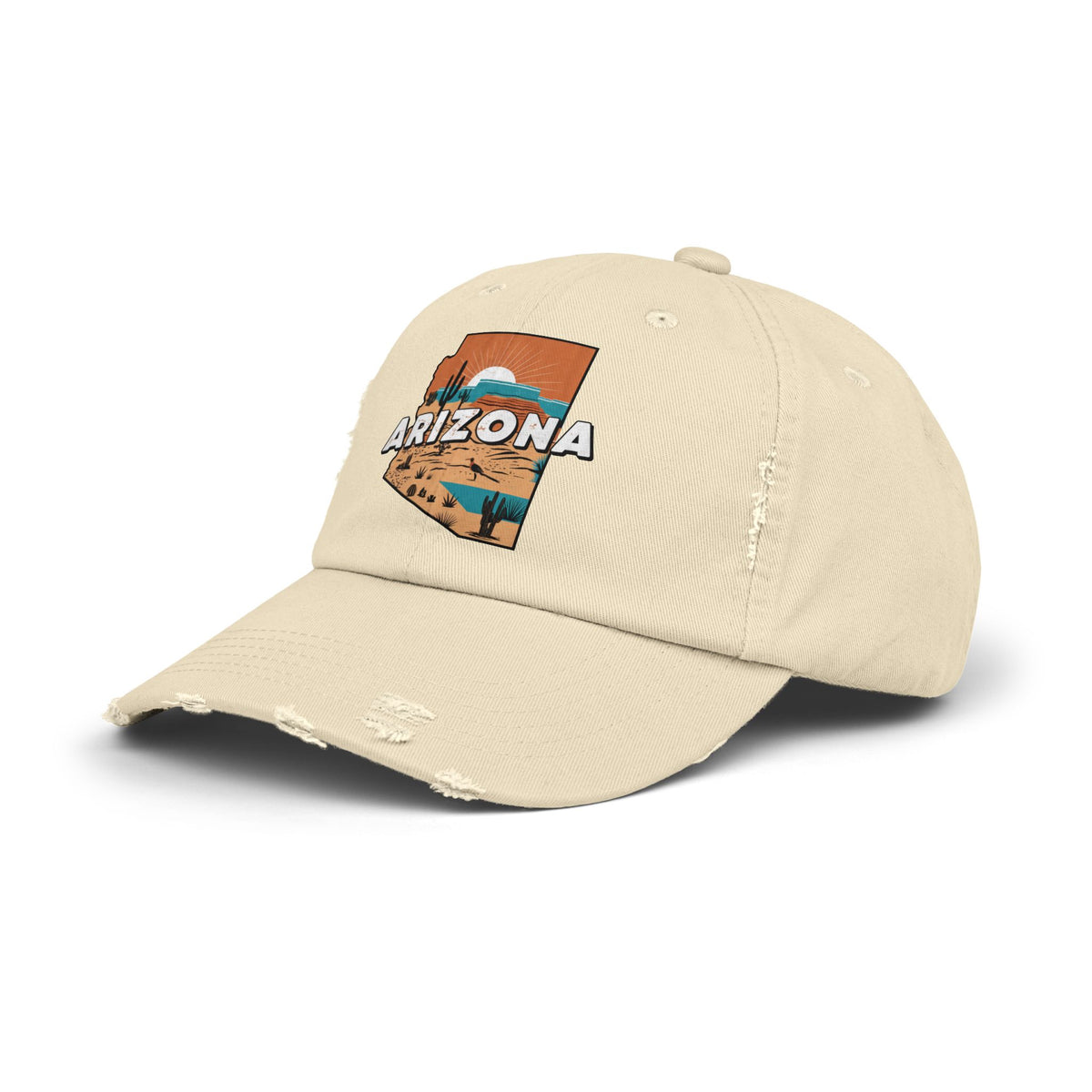 Arizona Desert Dad Hat Distressed Travel Cap Vintage Southwest Aesthetic Outdoor Adventure Hat Road Trip Style Casual Everyday Wear Gift