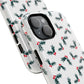 Holly Christmas Phone Case Gift For Sister Magnetic iPhone Cover Holiday Evergreen Pattern Tough Protective Accessory Winter Style Charm