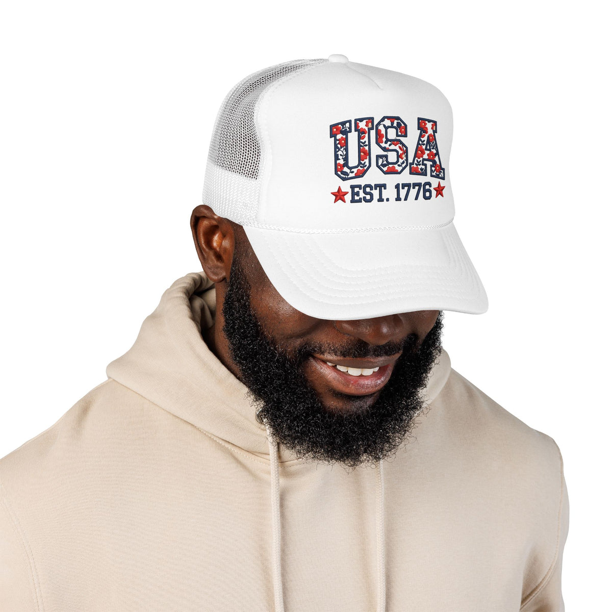 USA 250th Anniversary Hat For Anniversary Gift America 250 Cap 4th Of July Hat for Womens Patriotic Floral Cap Gift For Outdppr Activities