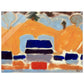 Arthur Dove Landscape with Houses 1930 #PD_346 acrylic print display view 2