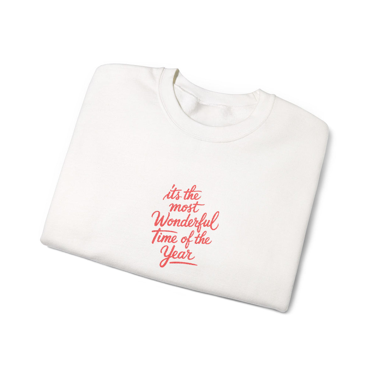 Wonderful Time Christmas Sweatshirt Gift For Mom Holiday Crewneck Present For Sister Minimalist Winter Pullover Cozy Seasonal Graphic Top