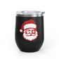 Santa Wine Tumbler Christmas Gift for Wine Lovers Festive Holiday Cup Cute Stainless Steel Travel Mug for Boyfriend Gift For Friend Xmas