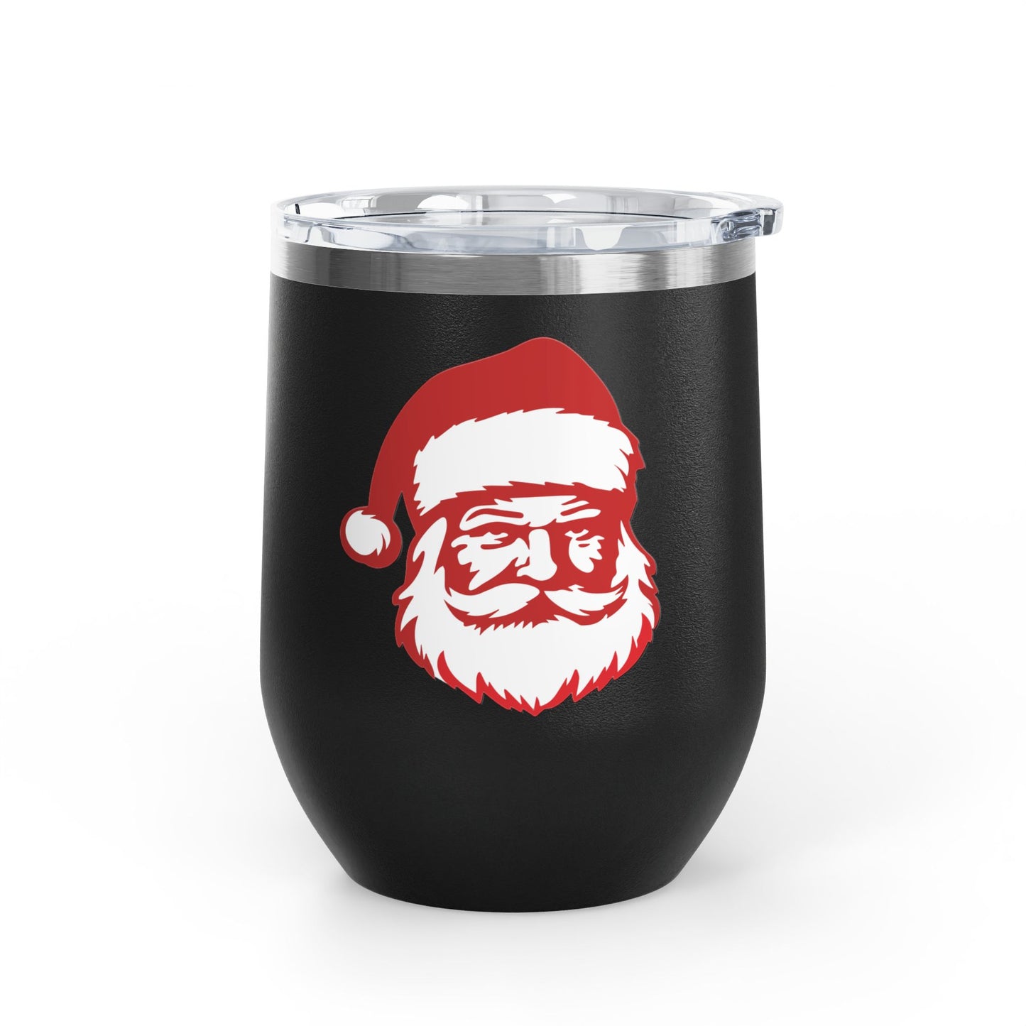 Santa Wine Tumbler Christmas Gift for Wine Lovers Festive Holiday Cup Cute Stainless Steel Travel Mug for Boyfriend Gift For Friend Xmas