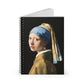 Art Lover Notebook Gift, Woman Lined Notebook, Classic Art Aesthetic Stationery, Museum Art Journal Girl with a Pearl Earring Journal