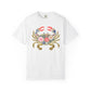 Floral Crab T Shirt Coastal Beach Tee Summer Vacation Outfit Seafood Lover Gift For Sister Nautical Clothing Birthday Present For Her Idea
