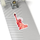 Coral Statue of Liberty Kiss-Cut Stickers | Patriotic Landmark Vinyl Sticker