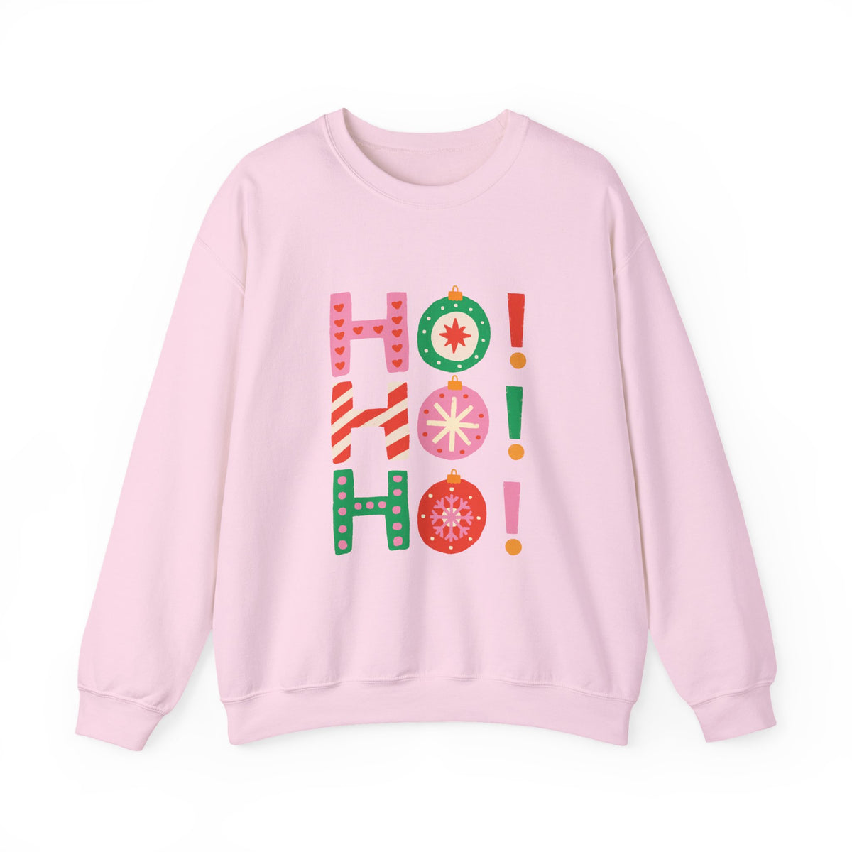 Colorful Ho Ho Ho Christmas Sweatshirt Cute Holiday Crewneck For Girlfriend Gift Fun Festive Pullover Winter Gift For Women Seasonal Top