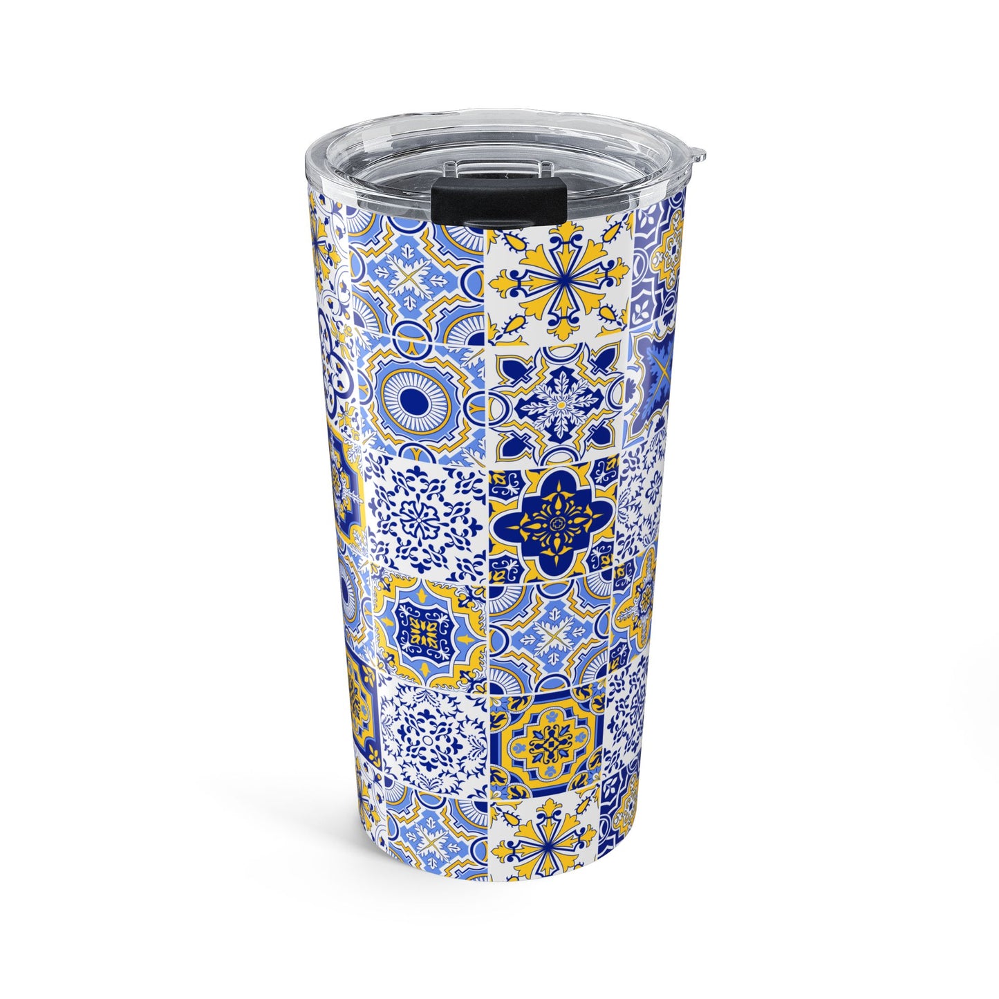 Mediterranean Summer Tumbler for Coastal Kitchen Lovers Italian Cafe Aesthetic Greek Island Decor Portuguese Travel Gift For Travelers Mug