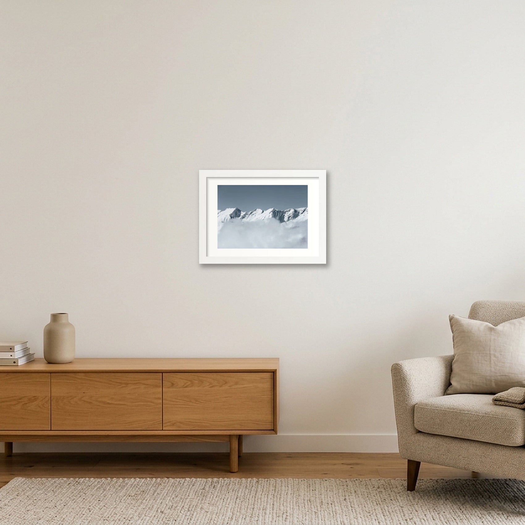 100 — A4 (30×21cm, 12×8") White Frame