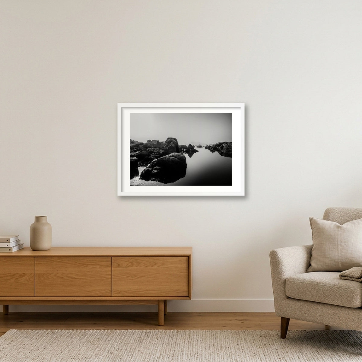 428 — 59×42cm, 23×17" White Frame
