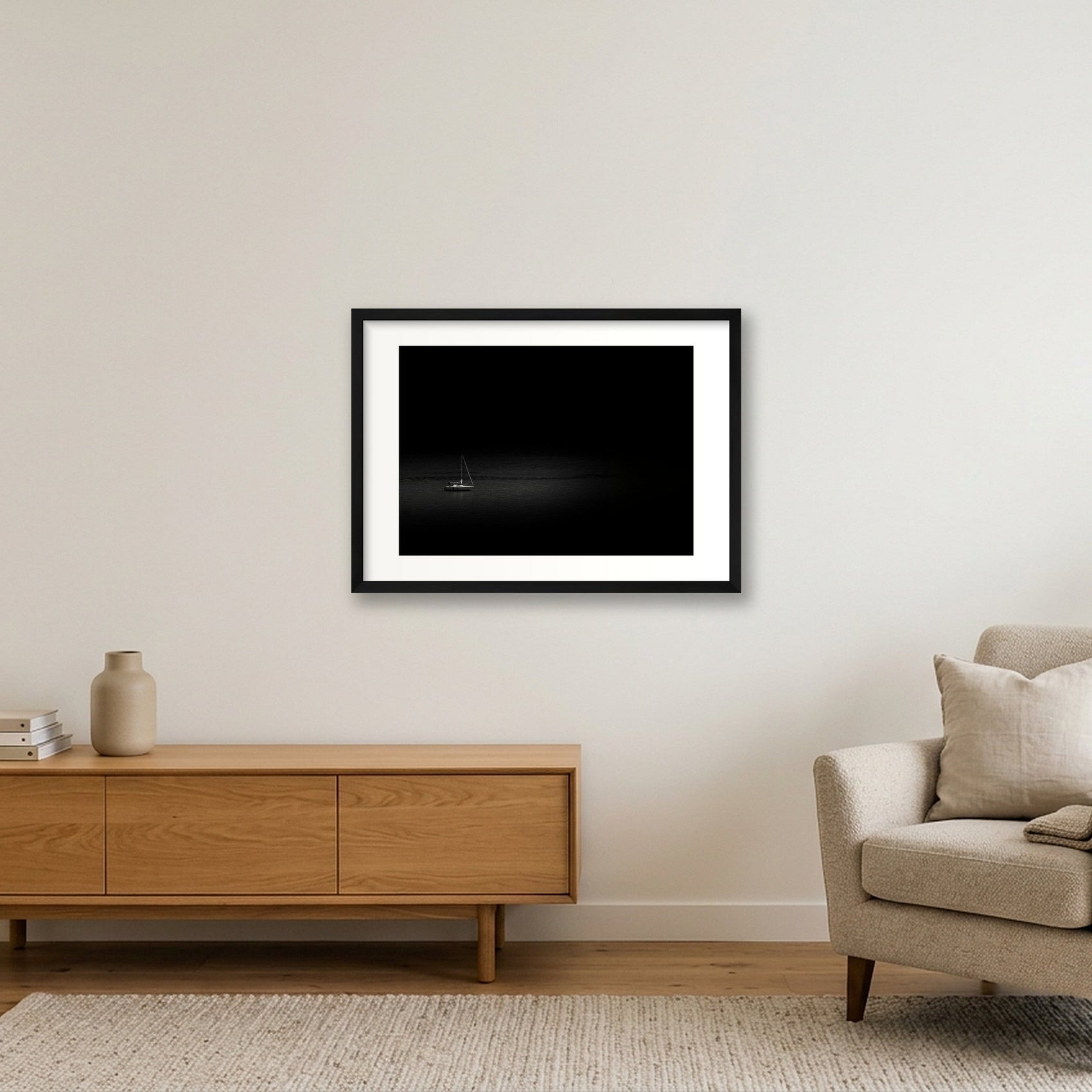 1815 — 59×42cm, 23×17" Black Frame