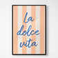 Fashion Ciao Bella Canvas Printing Wall Italian Quotation Typesetting Wall
