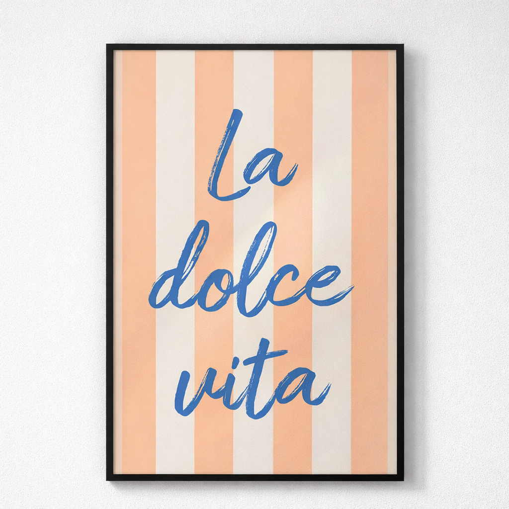 Fashion Ciao Bella Canvas Printing Wall Italian Quotation Typesetting Wall