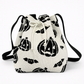 Adorable and Practical Large-Capacity Knitted Handheld Bucket Bag with Drawstring Christmas and Halloween Gift