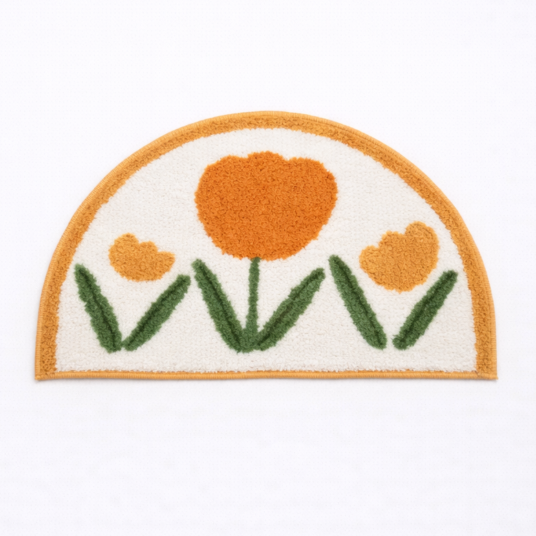 Flora Mat Carpet Tapete Para Salas коврик для ванной Chic Shaggy Bathroom Mat Absorbent Slip-resistant Pad Living Room Decorate