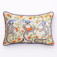 Medicci Home Mystical Animal Pillow Cover Ecxotic Pillowcase Retro Parrot Pattern Pillow Case Piped Cushion Cover Luxury Decor