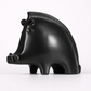 Black Nordic Wild Boar Ceramic Ornament