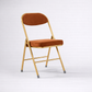 Retro Corduroy Folding Dining Chairs - Neoclassical Design Creative