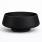 Black bowl on a white background