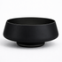 Black bowl on a white background