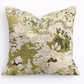 French Style Green Cushion Cover Wool Blend Abstract Geometric Jacquard Pillows Case Decorative For Sofa Living Room Home