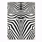 Black and white striped pattern on a white background