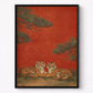 Japanese Tiger Wall Art Red Wildlife Print main artwork or product view
