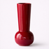 Red vase on a white background